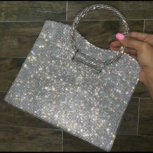 MAKE AN OFFER! Sparkly silver bag